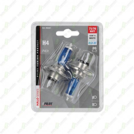 Lámpara H4 Blu-Xe 24V 70/75W P43t (Blíster 2uds.)