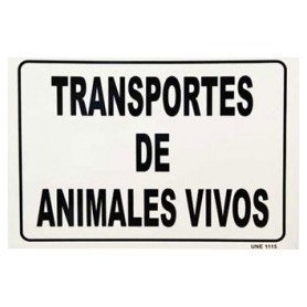 Placa para vehiculos "Animales Vivos"