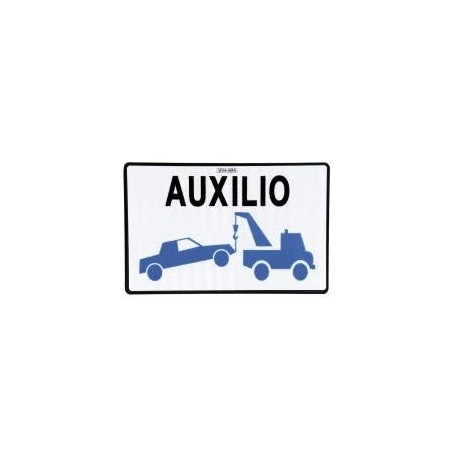 Placa Grúa de Servicio Auxilio en Carretera