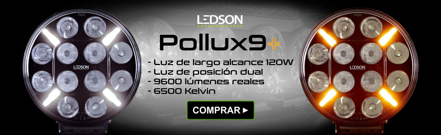 Faro de largo alcance LED + Posición dual LEDSON Pollux9